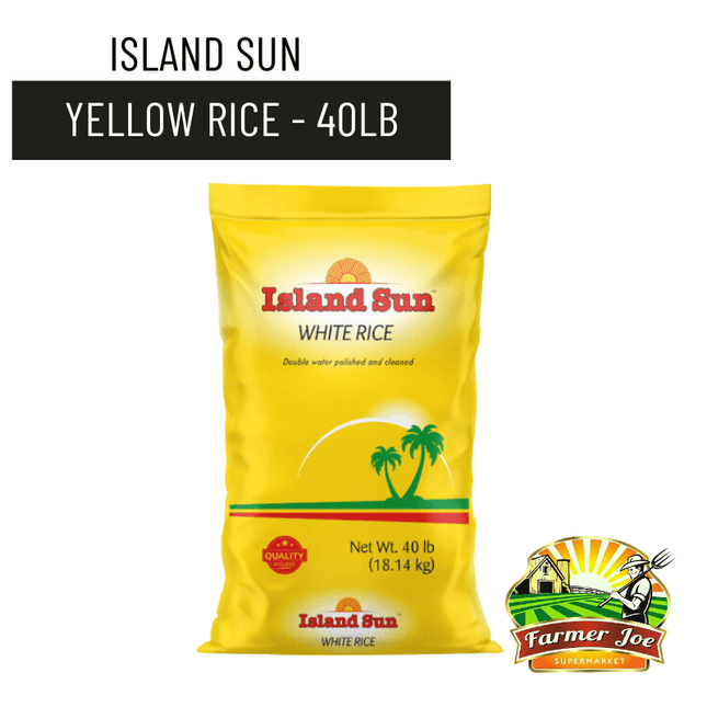 Island Sun Rice 40lb Yellow Label "PICKUP FROM FARMER JOE SUPERMARKET UPOLU ONLY" - Samoamarket.com