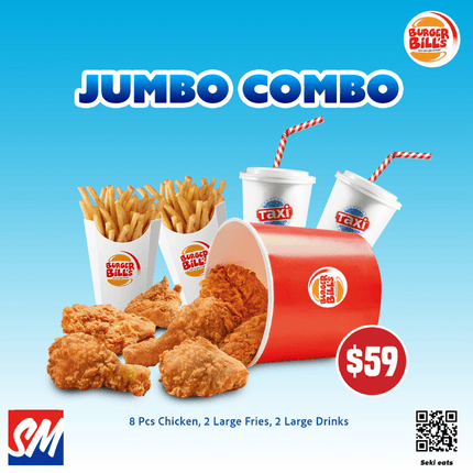 Jumbo Stack Combo "PICKUP FROM BURGER BILLS VAITELE ONLY" - Samoamarket.com