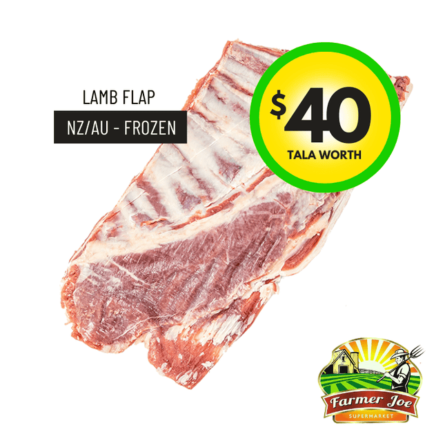 Lamb Flap Mamoe Frozen $40 Tala Value - "PICKUP FROM FARMER JOE SUPERMARKET UPOLU ONLY" - Samoamarket.com