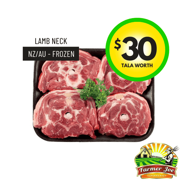 Lamb Neck $30 Tala Value - "PICKUP FROM FARMER JOE SUPERMARKET UPOLU ONLY" - Samoamarket.com