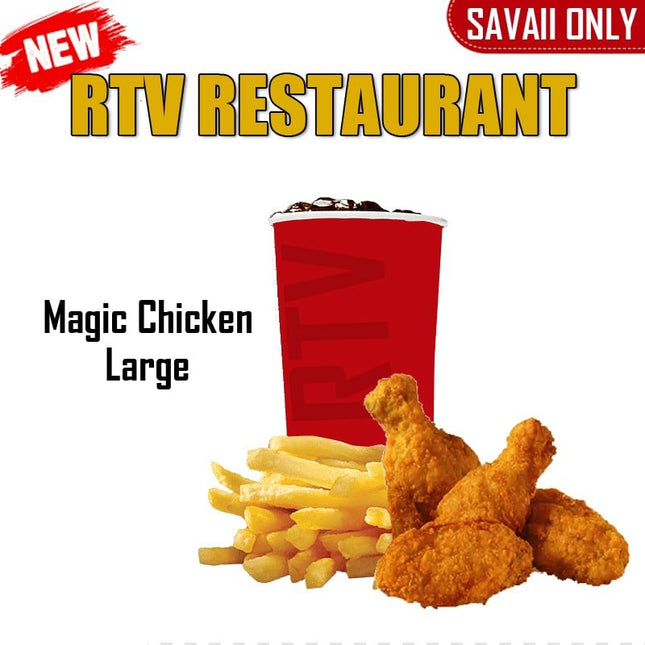 Magic Chicken LRG "PICKUP FROM RTV SALELOLOGA" - Samoamarket.com