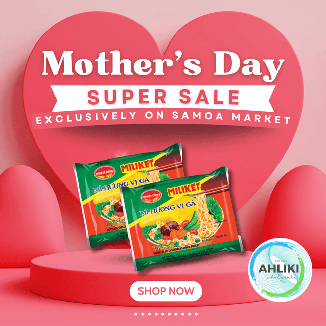 Miliket Packet Noodles Box of 65g 24PACK Assorted "PICKUP FROM AH LIKI WHOLESALE" - Samoamarket.com
