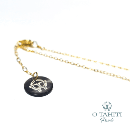 NECKLACE 14 CT GOLD FILLED WITH 3 PEARLS - Samoamarket.com