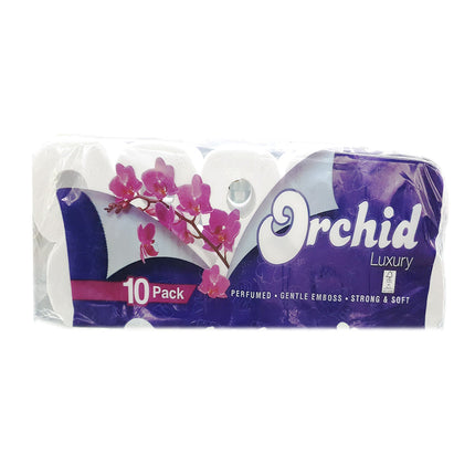 Orchid Toilet Tissue - Luxury 10 Pack "PICKUP FROM FARMER JOE SUPERMARKET UPOLU VAITELE ONLY" - Samoamarket.com