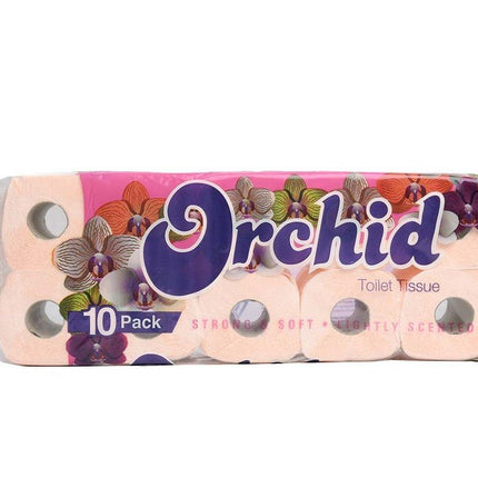 Orchid Toilet Tissue - Strong and Soft 10 Pack "PICKUP FROM FARMER JOE SUPERMARKET UPOLU VAITELE ONLY" - Samoamarket.com