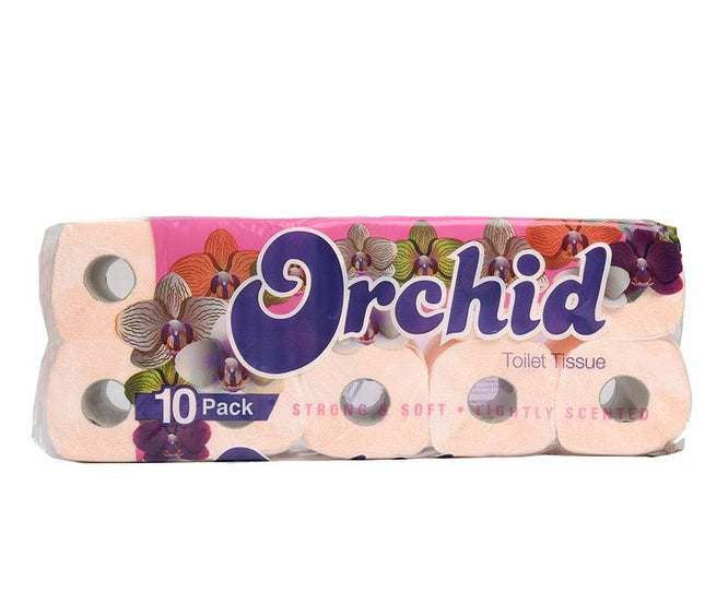 Orchid Toilet Tissue - Strong and Soft 10 Pack "PICKUP FROM FARMER JOE SUPERMARKET UPOLU VAITELE ONLY" - Samoamarket.com