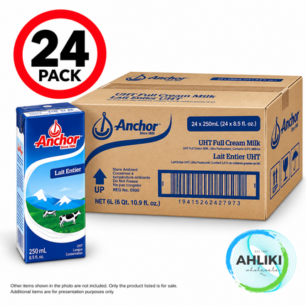 Anchor Regular Milk 24PACK X 250mls Smalll Pack Milk / Pepa Susu Laitiiti