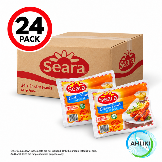 SEARA Chicken Frankfurts Sausages 340g x 24PACK [NOT AVAIL AT AH LIKI HQ]"PICKUP FROM AH LIKI WHOLESALE"[NOT AVAIL AT AH LIKI VAITELE]