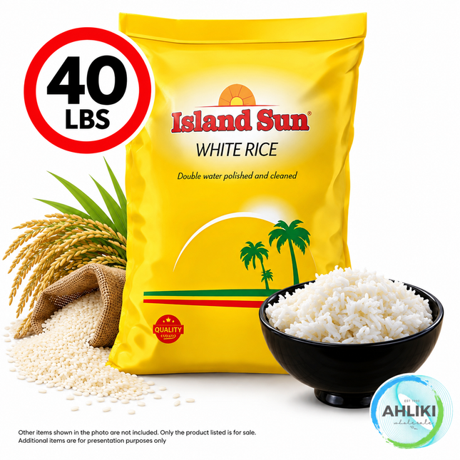 Island Sun Rice 40lb Yellow Bag "PICKUP FROM AH LIKI WHOLESALE"