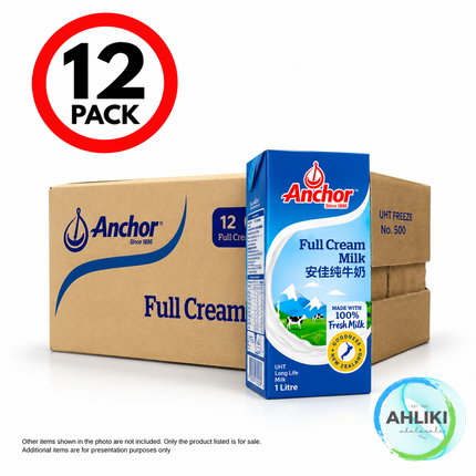 Anchor UHT Regular Milk 12PACK x 1LITRE