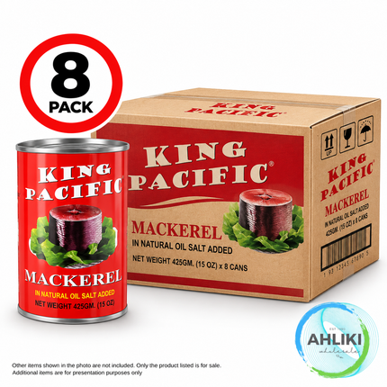 King Pacific Natural Oil Pusa Elegi 8PACK x 425g "PICKUP FROM AH LIKI WHOLESALE"