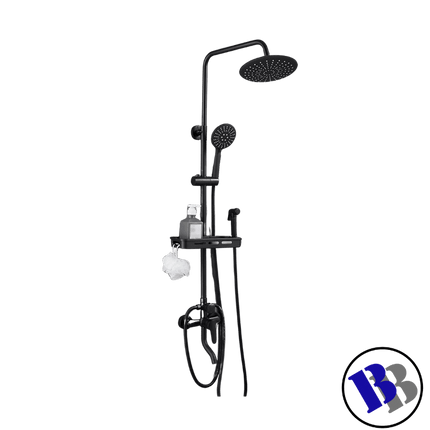 Shower Set Brass Matt Black "PICKUP FROM BLUEBIRD LUMBER & HARDWARE" - Samoamarket.com