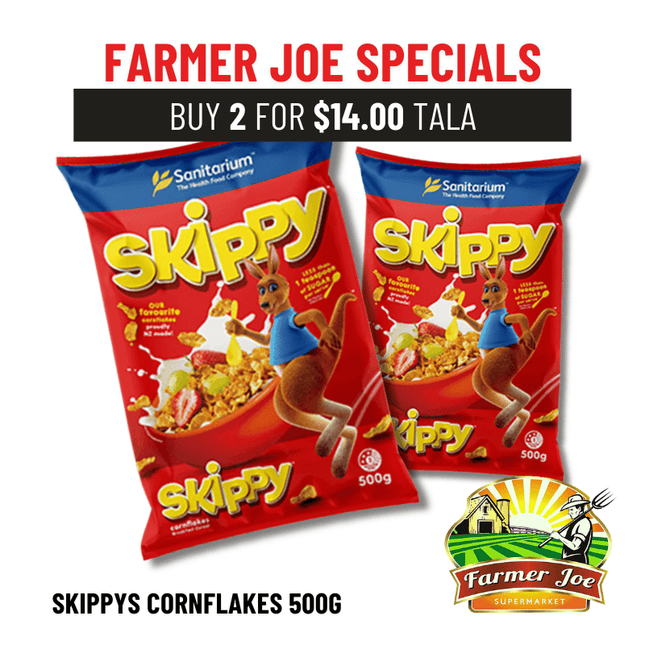 Skippy Corn Flakes 500g x 2pkt "PICKUP FROM FARMER JOE SUPERMARKET UPOLU ONLY" - Samoamarket.com