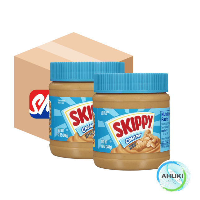 SKIPPY Peanut Butter Creamy Box of 12x12oz [SORRY, SOLD OUT] "PICKUP FROM AH LIKI WHOLESALE" - Samoamarket.com