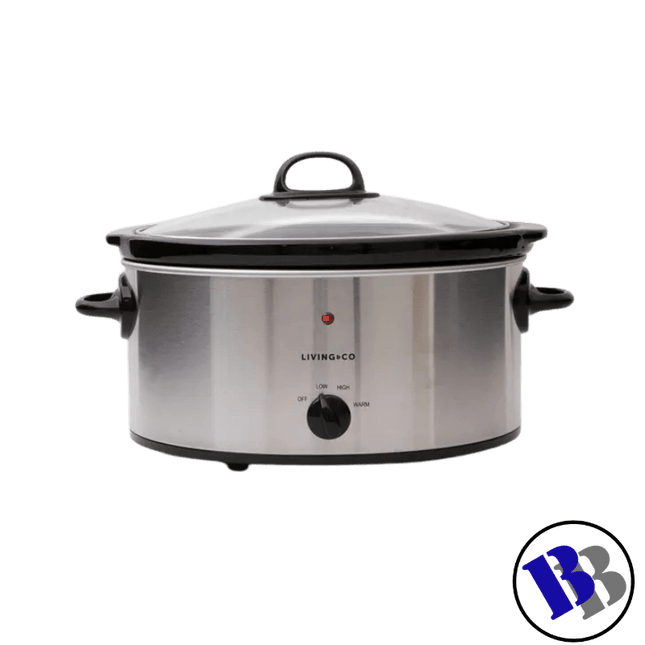 Slow Cooker 5.7L Stainless Steel "PICKUP FROM BLUEBIRD LUMBER & HARDWARE" - Samoamarket.com