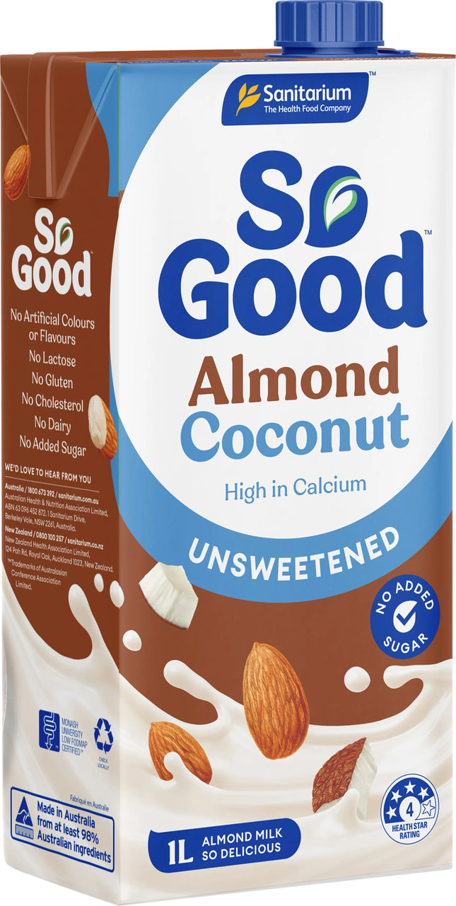 So Good - Almond Coconut 1Ltr "PICKUP FROM FARMER JOE SUPERMARKET UPOLU VAITELE ONLY" - Samoamarket.com