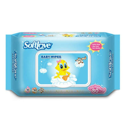 Soft Love Baby Wipes 80 Sheets "PICKUP FROM FARMER JOE SUPERMARKET UPOLU ONLY" - Samoamarket.com