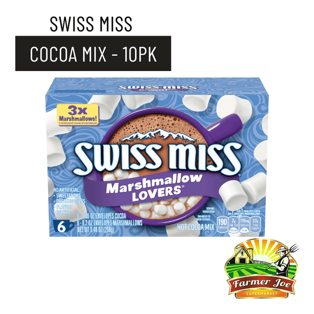 Swiss Miss Hot Cocoa Mix Marshmallow 10pk "PICKUP FROM FARMER JOE SUPERMARKET UPOLU ONLY" - Samoamarket.com