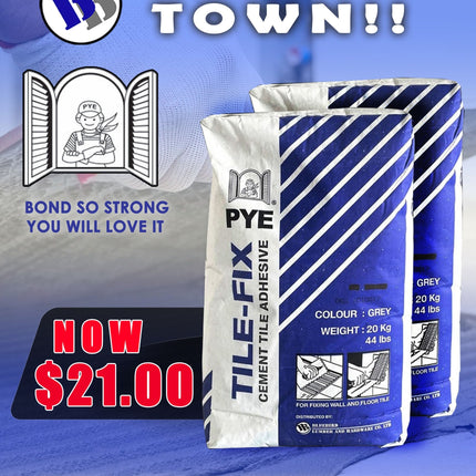 Tile Fix 20kg PYE - Substitute if sold out "PICKUP FROM BLUEBIRD LUMBER & HARDWARE" - Samoamarket.com