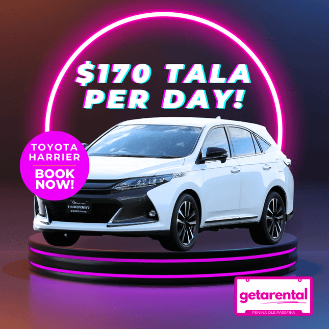 Toyota Harrier 5 Seater SUV - Rental Car Price Per Day [3 DAY MINIMUM] - Samoamarket.com