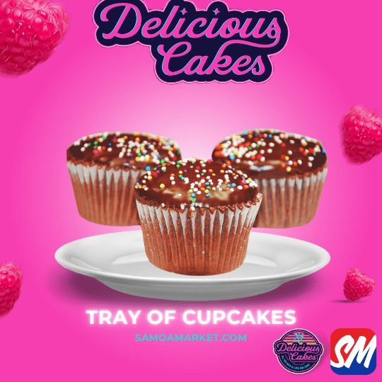Trays of Cupcake 10pc [PICK UP FROM DELICIOUS CAKES, LEPEA] - Samoamarket.com
