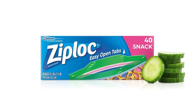 Ziploc Snack Bag 40CT "PICKUP FROM FARMER JOE SUPERMARKET UPOLU VAITELE ONLY" - Samoamarket.com