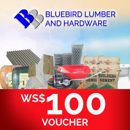 Bluebird Lumber Gift Voucher WS$100 "PICKUP FROM BLUEBIRD LUMBER & HARDWARE" Bluebird Lumber 