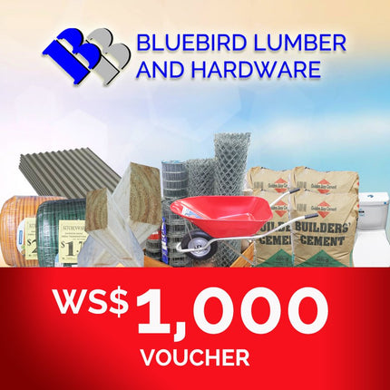 Bluebird Lumber Gift Voucher WS$1,000 "PICKUP FROM BLUEBIRD LUMBER & HARDWARE" Bluebird Lumber 