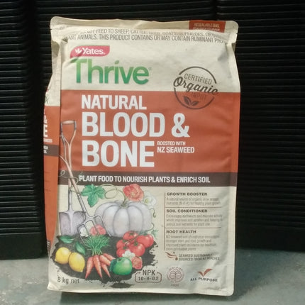 Thrive Natural Blood & Bone 8kg "PICK UP AT AGRICULTURE STORE VAITELE ONLY" Samoa Agriculture Store Company Ltd 