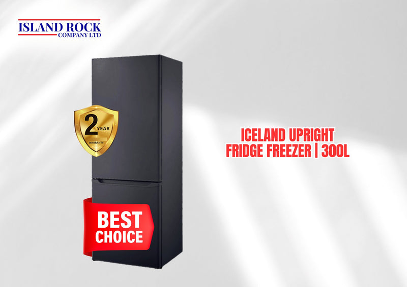 Iceland Upright Fridge Freezer - White or Black | 300L "PICKUP AT ISLAND ROCK LIMITED TOGAFU'AFU'A" Home Appliances Island Rock Company Ltd 
