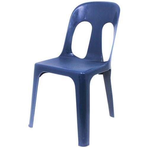 Pipee Chair Plastic Blue - Substitute if sold out "PICKUP FROM BLUEBIRD LUMBER & HARDWARE" homewear Bluebird Lumber 