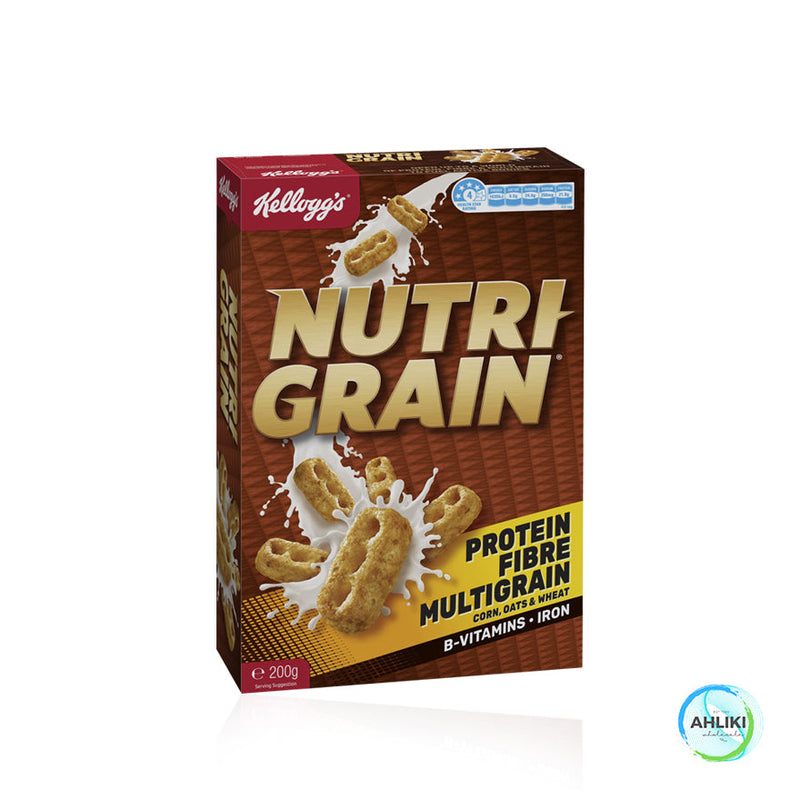 Kelloggs Nutri-Grain Breakfast Cereal 200g/210g 4PACK "PICKUP FROM AH LIKI WHOLESALE ONLY" Breakfast Ah Liki Wholesale 
