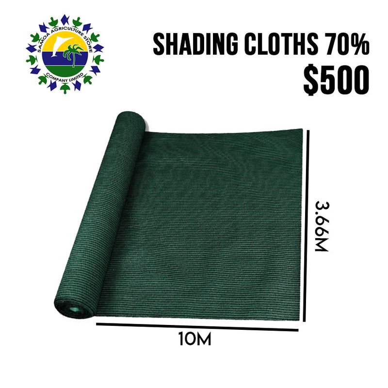 Shading Cloths 70% "PICK UP AT SAMOA AGRICULTURE STORE CO LTD VAITELE AND SALELOLOGA SAVAII" Samoa Agriculture Store Company Ltd 