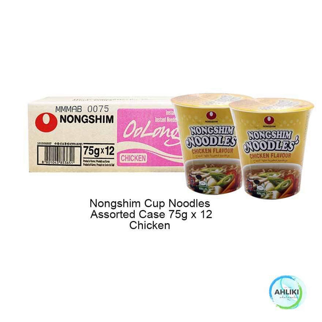 Nongshim Cup Noodles 12PACK 68g-75g Assorted "PICKUP FROM AH LIKI WHOLESALE" Noodles Ah Liki Wholesale 