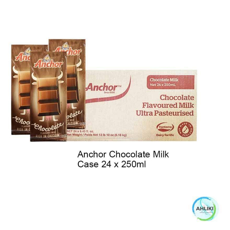 Anchor Chocolate Milk 24x250mls "PICKUP FROM AH LIKI WHOLESALE" Beverages Ah Liki Wholesale 