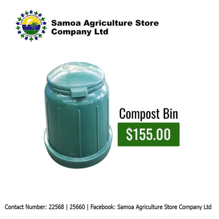 Compost Pin "PICK UP AT SAMOA AGRICULTURE STORE CO LTD VAITELE AND SALELOLOGA SAVAII" Samoa Agriculture Store Company Ltd 