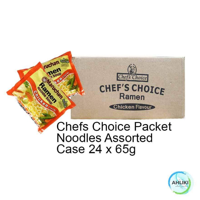 Chefs Choice Packet Noodle 24PACK x 65g Assorted Flavours "PICKUP FROM AH LIKI WHOLESALE" Noodles Ah Liki Wholesale 