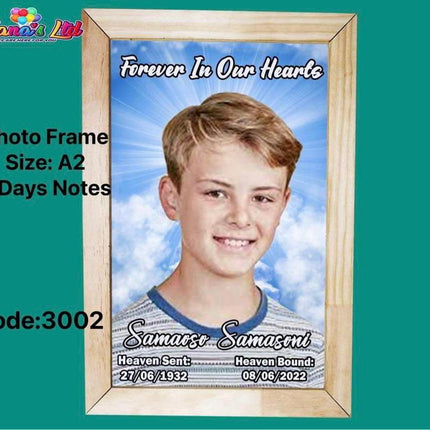Photo Frame Size A2 5 Days Notes "PICK UP AT HANA'S LIMITED TAUFUSI" Hana's Limited 