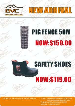 Pig Fence 50m - "PICK UP FROM BROTHERS YAN CO. LTD HARDWARE SALELOLOGA Building Materials Brothers Yan Co. Ltd 