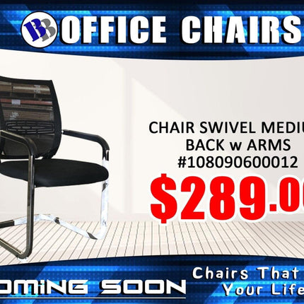 Chair Swivel Medium Back W Arms - Substitute if sold out "PICKUP FROM BLUEBIRD LUMBER & HARDWARE" homewear Bluebird Lumber 
