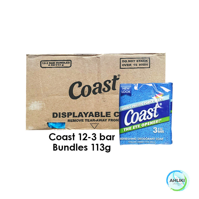 Coast Bar Soap PF 3.2oz/4oz x 12 x 3 Case 36 - "PICKUP FROM AH LIKI WHOLESALE" Personal Hygiene Ah Liki Wholesale 