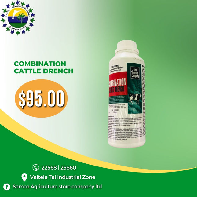 Combination Cattle Drench 1 ltr "PICK UP AT SAMOA AGRICULTURE STORE CO LTD VAITELE AND SALELOLOGA SAVAII" Samoa Agriculture Store Company Ltd 