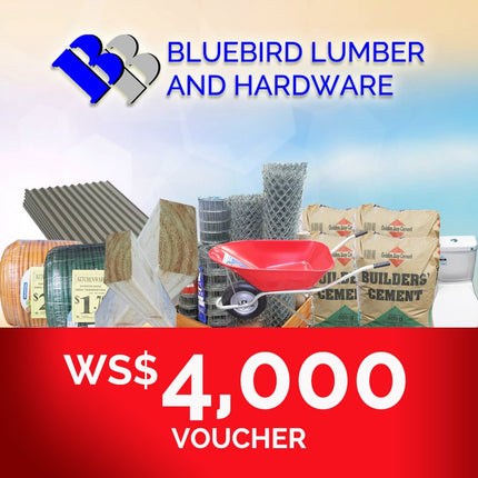 Bluebird Lumber Gift Voucher WS$4,000 "PICKUP FROM BLUEBIRD LUMBER & HARDWARE" Bluebird Lumber 