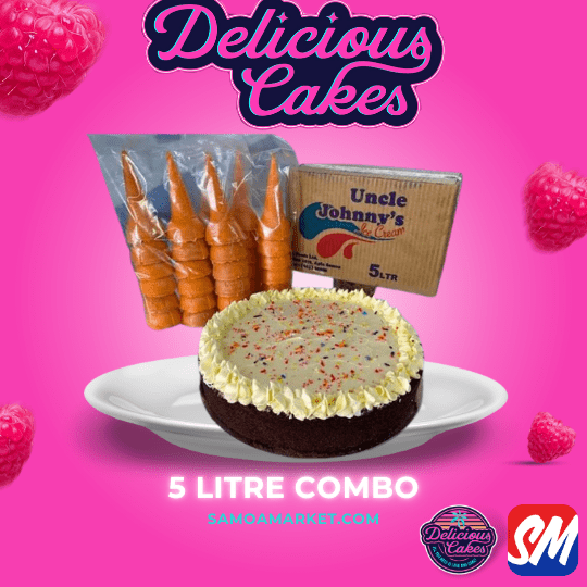 5 Litre Combo [PICK UP FROM DELICIOUS CAKES, LEPEA] - Samoamarket.com