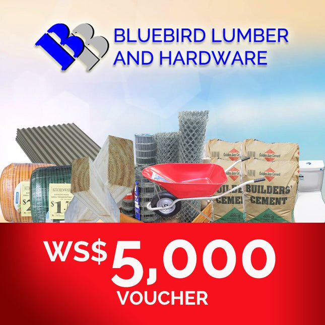 Bluebird Lumber Gift Voucher WS$5,000 "PICKUP FROM BLUEBIRD LUMBER & HARDWARE" Bluebird Lumber 