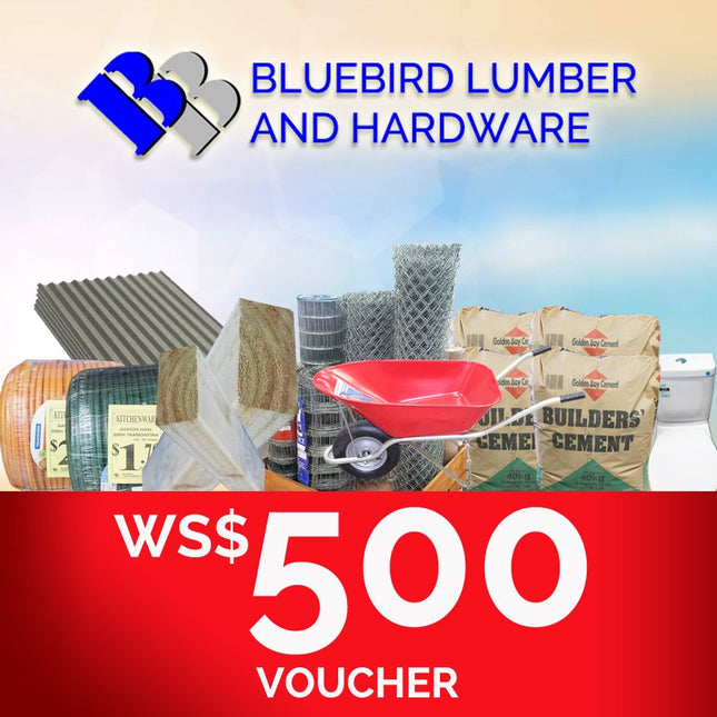 Bluebird Lumber Gift Voucher WS$500 "PICKUP FROM BLUEBIRD LUMBER & HARDWARE" Bluebird Lumber 