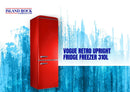 Vogue Retro Upright Fridge Freezer 310L Home Appliances Island Rock Company Ltd 