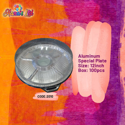 Aluminum Special Plate Size: 12inch Box:100pcs "PICK UP AT HANA'S LIMITED TAUFUSI" Faalavelave Hana's Limited 