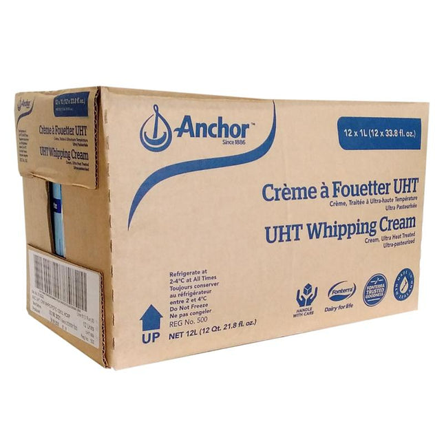 Anchor Whipping Cream 1ltr Case Of 12 "PICKUP FROM AH LIKI WHOLESALE" Ah Liki Wholesale 