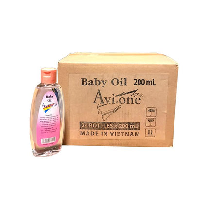 AVI One Baby Oil 12x200mls "PICKUP FROM AH LIKI WHOLESALE" Personal Hygiene Ah Liki Wholesale 